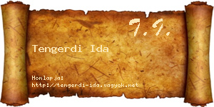 Tengerdi Ida névjegykártya